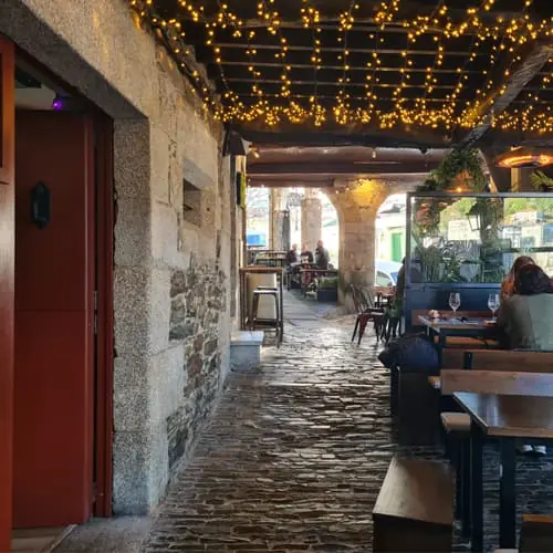 Calles del casco histórico de Betanzos durante la visita privada